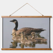 Kanadische Vogelliebhaber Wandteppich Mit Holzrahmen (Vorne)