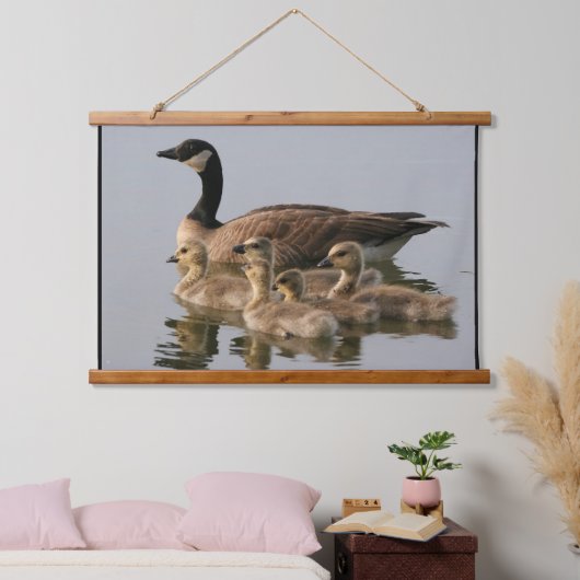 Kanadische Vogelliebhaber Wandteppich Mit Holzrahmen (Schlafzimmer)