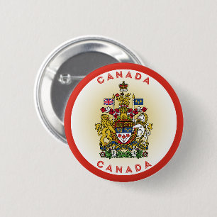 Kanadische Wappen-Circle-Form Button