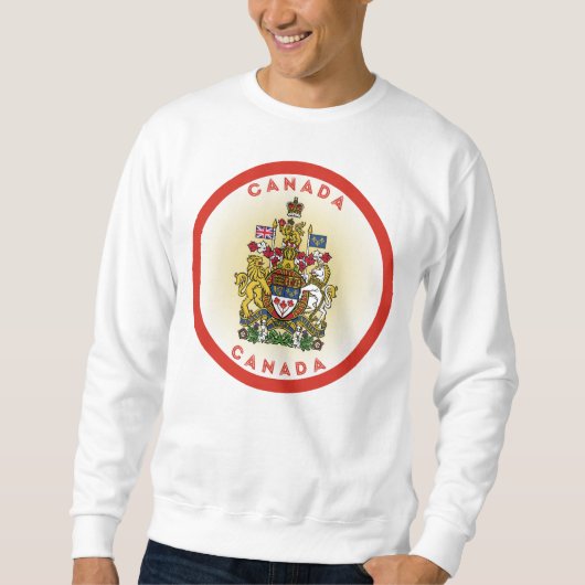 Kanadische Wappen-Circle-Form Sweatshirt (Vorderseite)