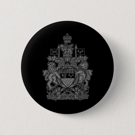 Kanadische Wappen - Kanada-Wappen Button (Vorderseite)