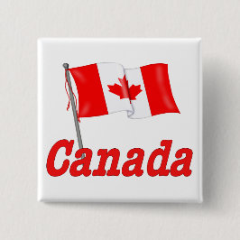 Kanadische Waving Flag Button