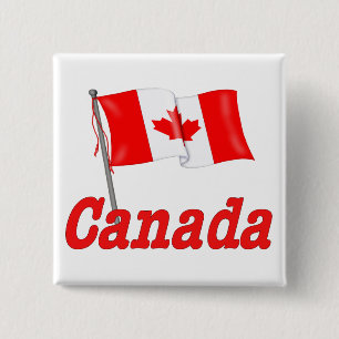 Kanadische Waving Flag Button