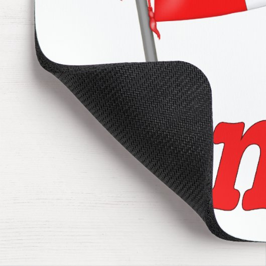 Kanadische Waving Flag Mousepad (Ecke)
