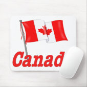 Kanadische Waving Flag Mousepad (Mit Mouse)