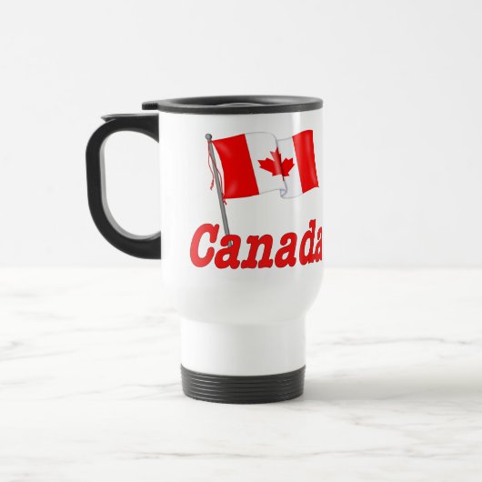 Kanadische Waving Flag Reisebecher (Links)