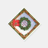 Kanadische Weihnachten Serviette (Ecke)
