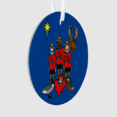 Kanadische Weihnachtskrippen Ornament (Vorderseite)