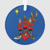 Kanadische Weihnachtskrippen Ornament (Rückseite)