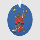 Kanadische Weihnachtskrippen Ornament (Vorderseite)