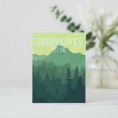 Kanadische Wildnis Postkarte (Stehend Vorderseite)