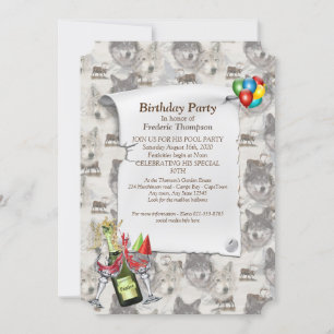 Kanadische Wildtiere Einladung