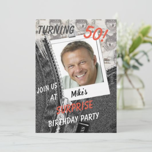 Kanadische Wildtiere Einladung (Stehend Vorderseite)