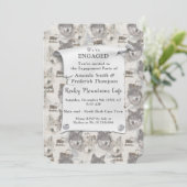 Kanadische Wildtiere Einladung (Stehend Vorderseite)