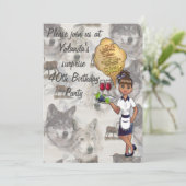 Kanadische Wildtiere Einladung (Stehend Vorderseite)