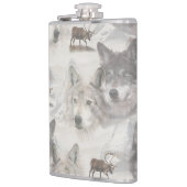 Kanadische Wildtiere Flachmann (Links)