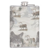 Kanadische Wildtiere Flachmann (Rückseite)