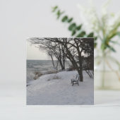 Kanadische Winterbank im Schnee Karte (Stehend Vorderseite)