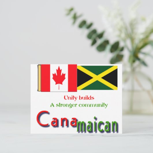 Kanadische Wurzeln Postkarte (Stehend Vorderseite)