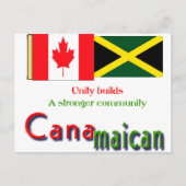 Kanadische Wurzeln Postkarte (Vorderseite)