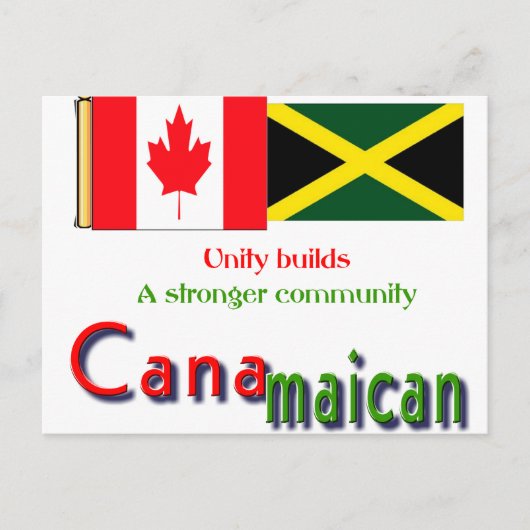 Kanadische Wurzeln Postkarte (Vorderseite)