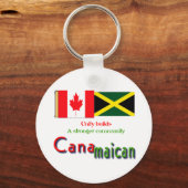 Kanadische Wurzeln Schlüsselanhänger (Vorderseite)