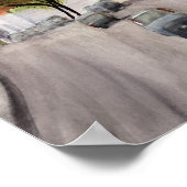 KANADISCHE ZENTREN: MONTREAL - WASSERFARBE POSTER (Ecke)