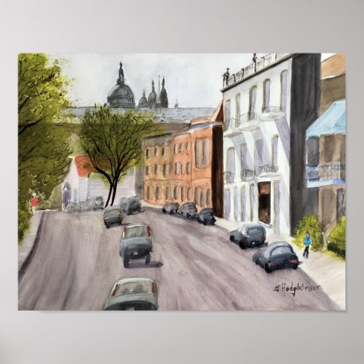 KANADISCHE ZENTREN: MONTREAL - WASSERFARBE POSTER (Vorne)