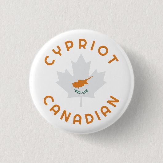 kanadische zypriotische Wurzeln Button (Vorderseite)