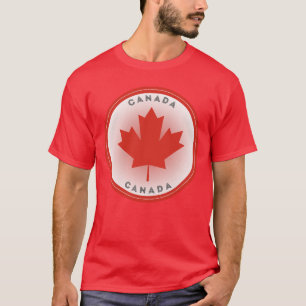 Kanadischer Ahornblatt-Kreisform T-Shirt