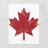 Kanadischer Ahornleaf (gestört) Postkarte (Vorderseite)