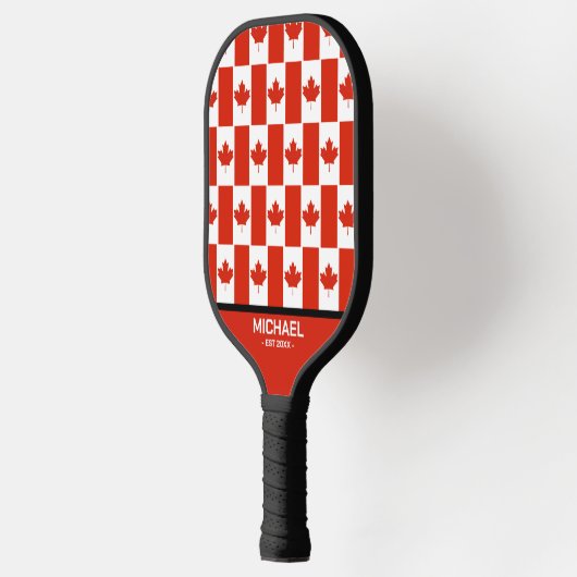 kanadischer Ahornleaf Kanadischer Flaggenname Pickleball Schläger (Links)