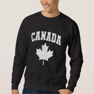 Kanadischer Ahornleaf unter kanadischer Flagge Sweatshirt