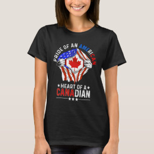 Kanadischer Amerikaner Amerika Stolz Ausland Kanad T-Shirt