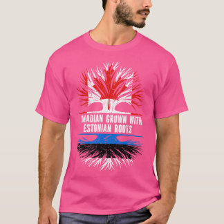 Kanadischer Anbau mit estnischer Roots-Kanada-Flag T-Shirt