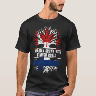 Kanadischer Anbau mit finnischer Roots-Kanada-Flag T-Shirt