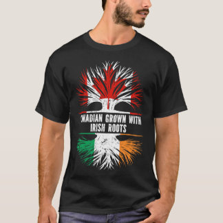 Kanadischer Anbau mit Irish Roots Canada Flag T-Shirt