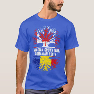 Kanadischer Anbau mit rumänischer Roots-Kanada-Fla T-Shirt