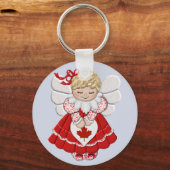 Kanadischer Angel Schlüsselanhänger (Vorderseite)