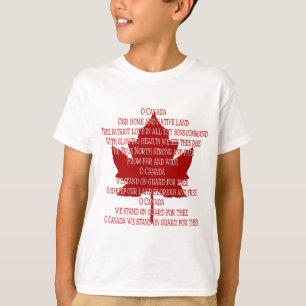 Kanadischer Anthem T - Shirt Souvenir Canada Shirt