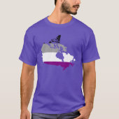 Kanadischer Asexualität Stolz Karte T - Shirt (Vorderseite)