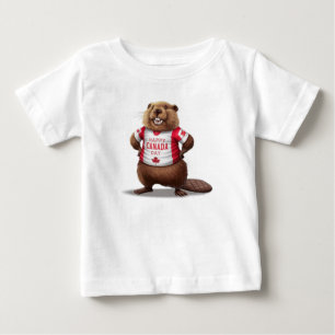 Kanadischer Beaver Canada Day Baby T-shirt