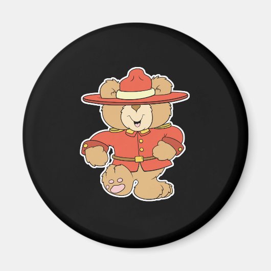 Kanadischer Bergbär Magnet (Vorne)