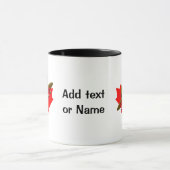 Kanadischer Berghut auf Red Maple Leaf Tasse (Zentrum)