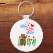 Kanadischer Biber Lieben des Yukon Schlüsselanhänger (Vorderseite)