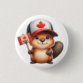 Kanadischer Biber Nie 51 Button