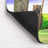 Kanadischer Biber und Flagge Mousepad (Ecke)