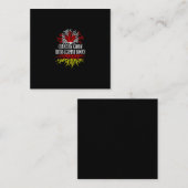 kanadischer Boden mit deutschen Wurzeln Quadratische Visitenkarte (Vorne/Hinten)