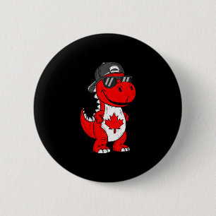 Kanadischer Dinosaurier Trex Ahornblatt Kanada Jun Button