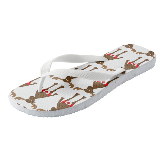 Kanadischer Elch Badesandalen (Schrägansicht)
